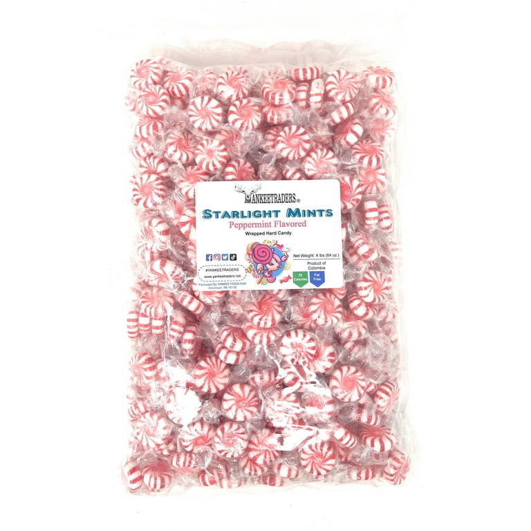 YANKEETRADERS Brand Starlight Mints, Red & White Wrapped