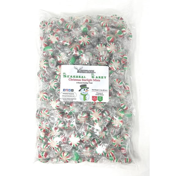 YANKEETRADERS Christmas Starlight Mints, 5 lbs.