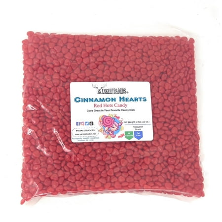 YANKEETRADERS® Cinnamon Red Hot Hearts Candy, 2 lbs.