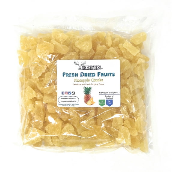 YANKEETRADERS® Dried Pineapple Chunks - 2 lbs.