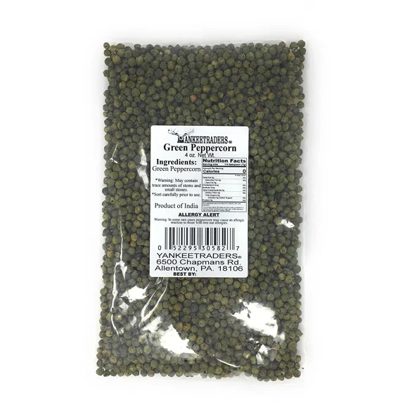 YANKEETRADERS Gourmet Green Peppercorns - 4 oz.