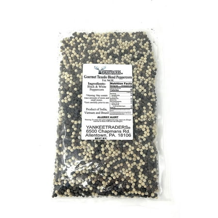 YANKEETRADERS® Gourmet Tuxedo Blend, Black & White Peppercorns - 8 oz.