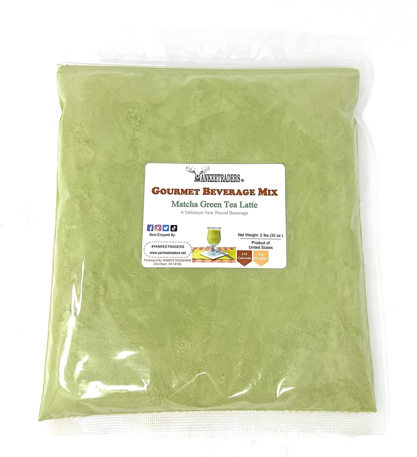 YANKEETRADERS® Matcha Green Tea Latte Mix - 2 lbs.