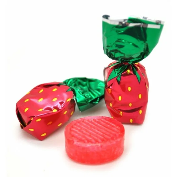YANKEETRADERS Strawberry Filled Wrapped Hard Candy - 2 lbs.