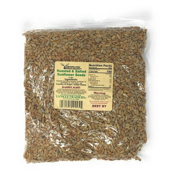 YANKEETRADERS® Sunflower Seeds, Roasted & Salted - 2 lbs.