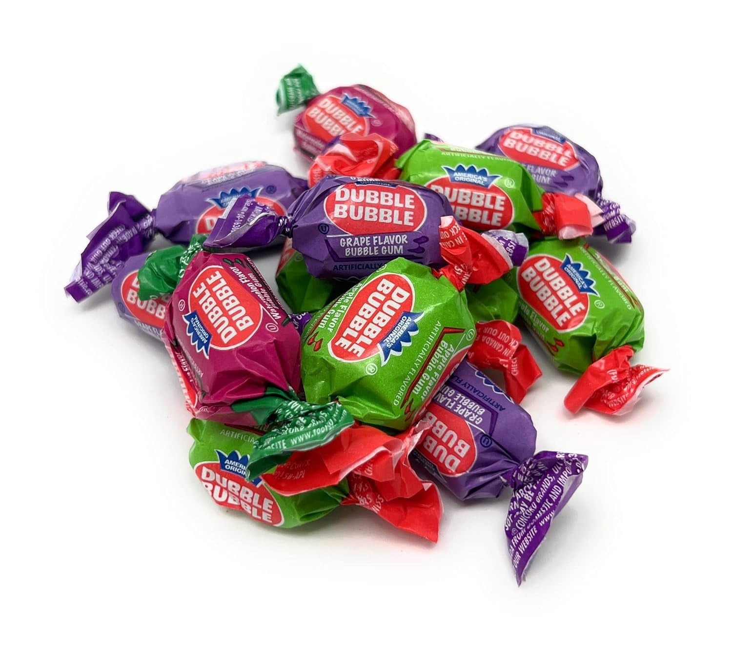 YANKEETRADERS® Triple Fruit Flavor Dubble Bubble Wrapped Bubble Gum - 4 lbs.
