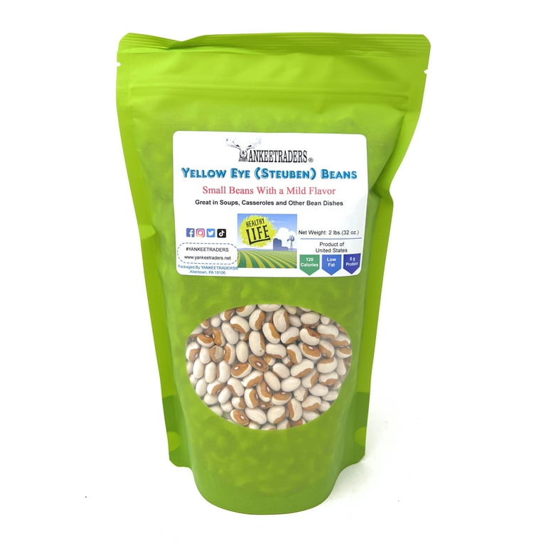 Beansページ YANKEETRADERS, Yellow Eye Beans, 2 lb. Bag - Walmart.com