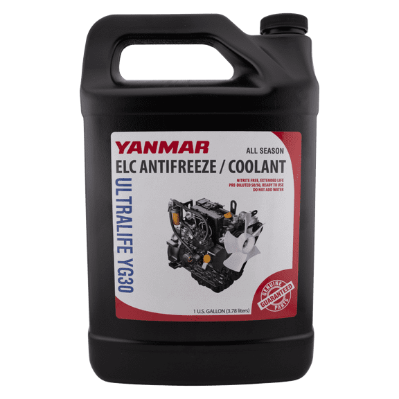 YANMAR YG30R Ultralife ELC Antifreeze/Coolant, 50/50 Pre-Diluted Ready to Use, 1 Gallon