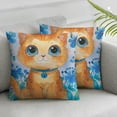 thumbnail image 1 of YANMS Spring Pillow Covers Cat Flower Throw Pillow Covers, Spring Cat Flower Theme Design Decoration, Cover Home Colorful Cushion Cover for Holiday Farmhouse Wedding Home Sofa,2 pcs White, 1 of 6