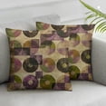 thumbnail image 1 of YANMS Throw Pillow Cover Brown Parchment,Colorful Parchment Stones Square Pillow Covers Cushion Case for Home Office School for Men/Women,2 pcs White, 1 of 6