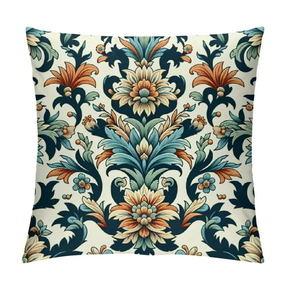 YANMS William Morris Cushion Covers Original Design Pillow Case Square Decorative Throw Pillow Cover for Sofa Bed Couch Living Room Bedroom Little