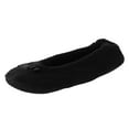thumbnail image 1 of YANNKITH Womens Solid Flock House Slippers Ballerina Cushioned Indoor, 1 of 3