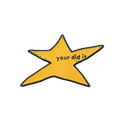 thumbnail image 1 of YANONELRY Funny Your Did It Meme Pin Brooch - Fashion Enamel Star Lapel Pins - For Women Badge Backpack Clothing Jewelry Friends Gifts, 1 of 6
