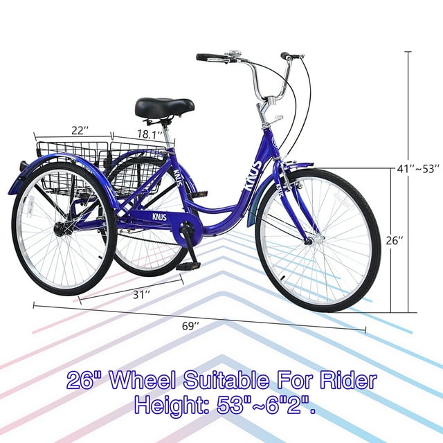 ladies bike size
