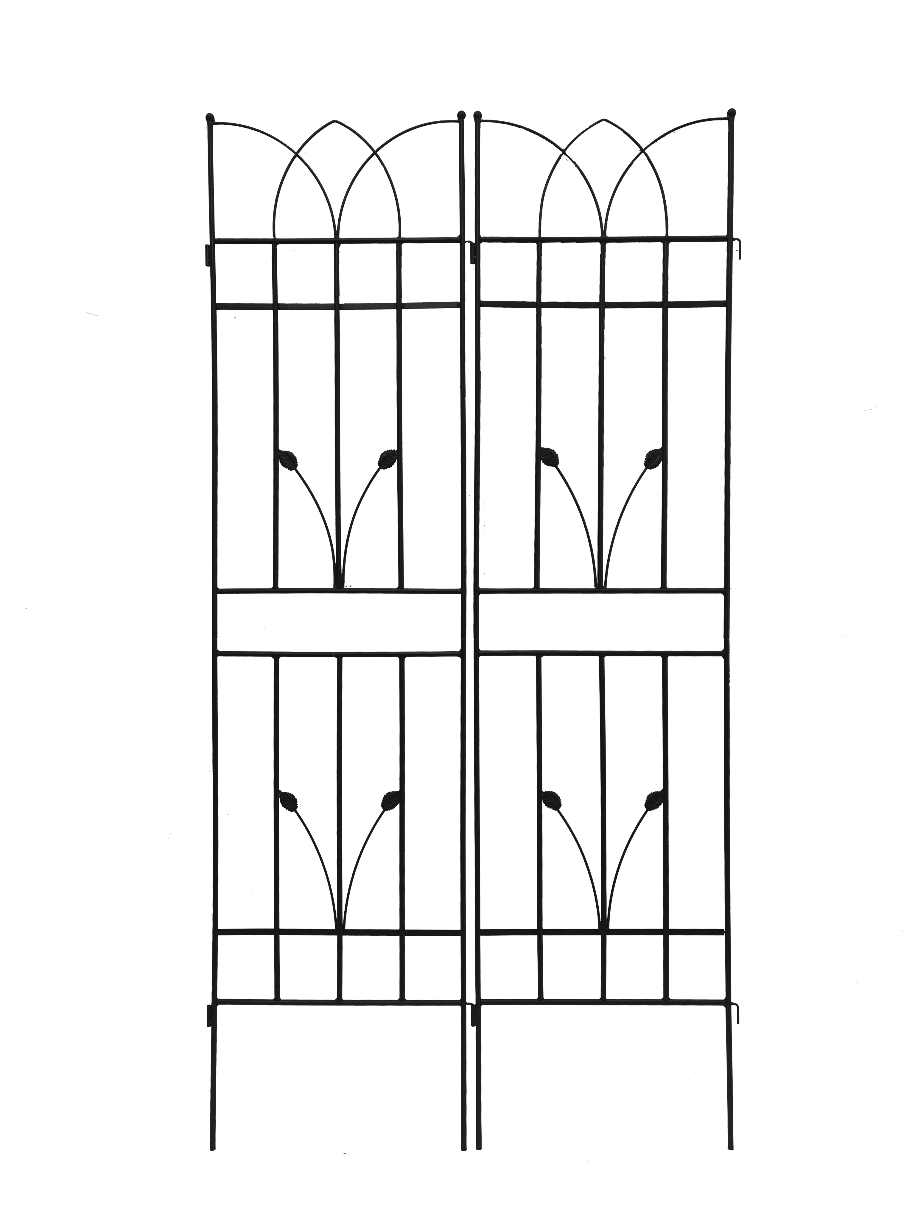 YANSHE 4 Pack Large Garden Trellis 71"Hx17.7"W Galvanized Metal Pipes Rustproof Plant Trellis For Climbing Rose Trellis Vine Vegetable Cucumber Potted Plant Support