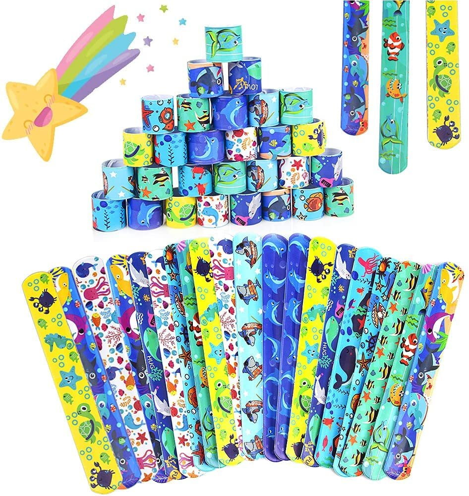 Buy Slap On Plastic Vinyl Retro Bracelets with Colorful Hearts & Animal  Print Design Patterns for Children, Toy Party Favors (72 Pack) by Super Z  Outlet Online at Low Prices in India -
