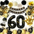 thumbnail image 1 of YANSION 60th Birthday Decorations, Black Gold 60th Birthday Balloons Including 60th Birthday Banner, 60th Birthday Confetti Balloons, 60th Birthday Decorations for Men Women 60th Birthday Party, 1 of 7