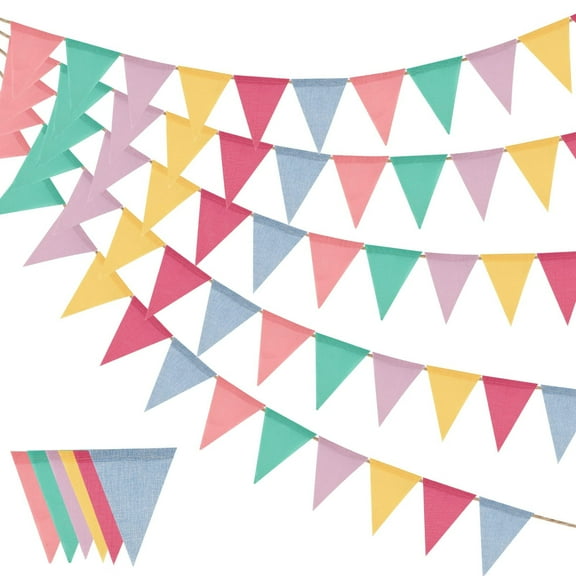 98.4ft 72pcs Colorful Pennant Banner Flags Multicolor Bunting String Triangle Flags Bulk, Garland for Grand Opening, Carnival Theme Birthday Party Decoration Outdoor Events Classroom Decor