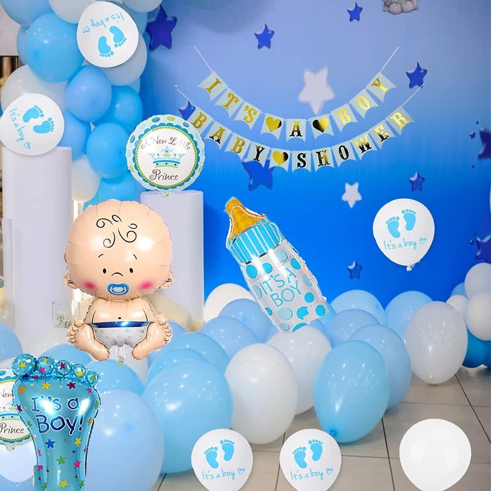 YANSION Girl Boy Baby Shower Decorations Baby Shower Party Balloons BABY  GIRL Balloon Banner Baby Shower Banners Baby Foil Balloon Gender Reveal  Party
