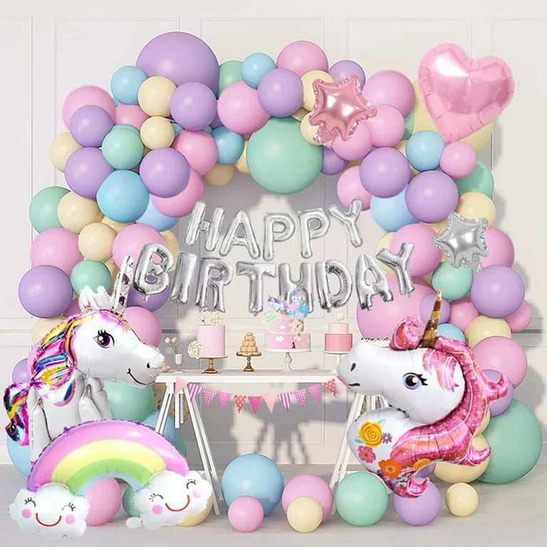 1/17pcs Cartoon Unicorn Party Decorations Decorate A Unicorn Cake With A  Tag Flag Pulling Set Unicorn Birthday Party Baby Shower - AliExpress