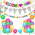 thumbnail image 1 of YANSION Welcome Home Decorations, Welcome Home Banners and Balloons Set, Multicolor Welcome Home Glitter Banner, Pennant Flag Bunting, Welcome Home Confetti Balloons for Home Family Decorations, 1 of 8