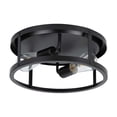 thumbnail image 1 of YANSUN 2 Light Matte Black Incandescent Flush Mount Light Farmhouse Light Fixture for Hallway,Entrance,Laundry Room, 1 of 1