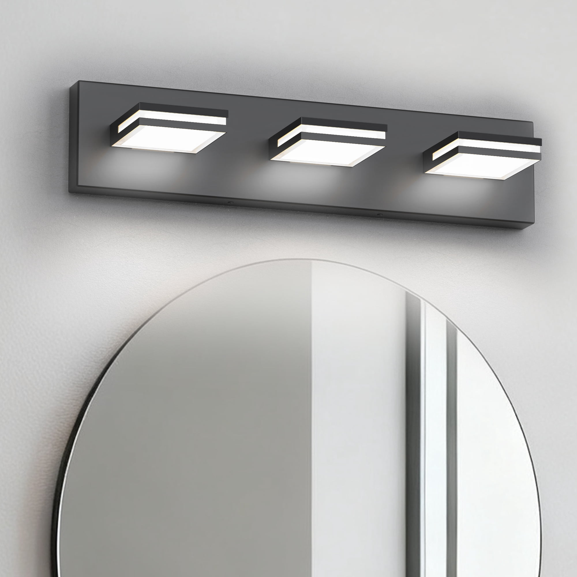 YANSUN 20 in 3-Light LED Vanity Light Bar, 15W 754LM Cool White 6500K Modern Fixture for Bathroom Mirror