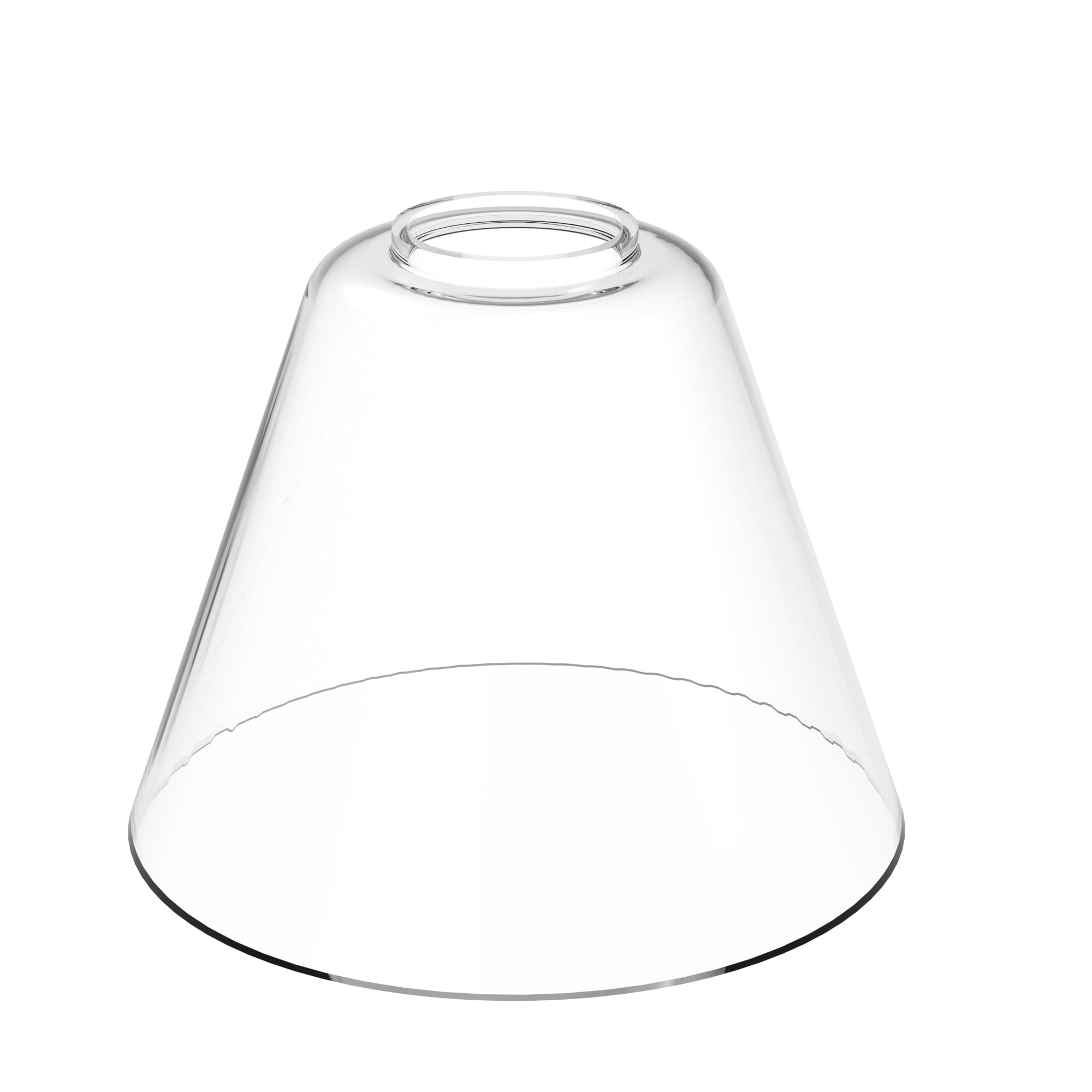YANSUN 3-Pack Clear Glass Lamp Shade Set, Modern Conical Design for Home, Office, Indoor Lighting Decoration