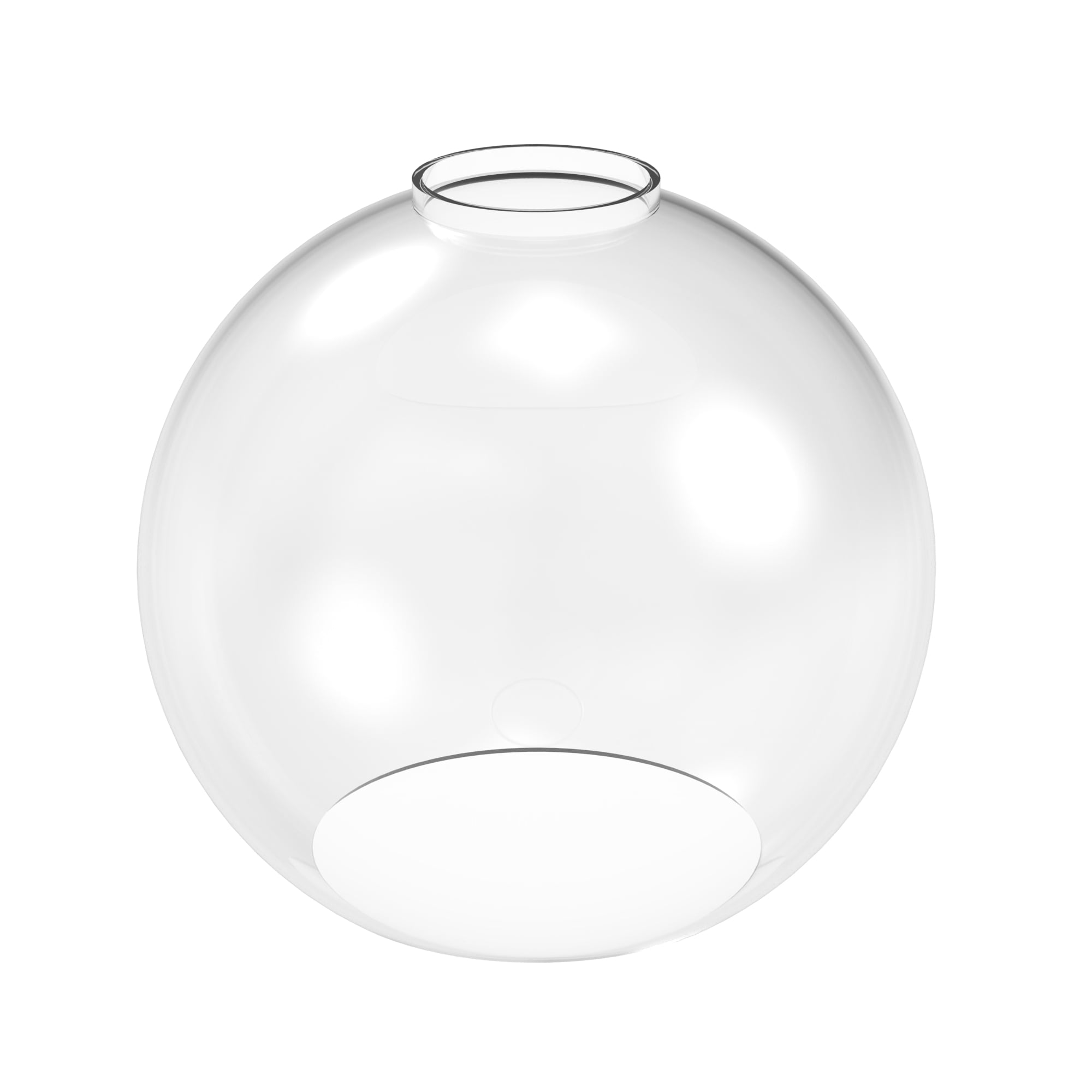 YANSUN 5.9" Clear Glass Sphere Lamp Shade, Replacement Globe for Pendant Light Chandelier, DIY Lighting Fixture Parts