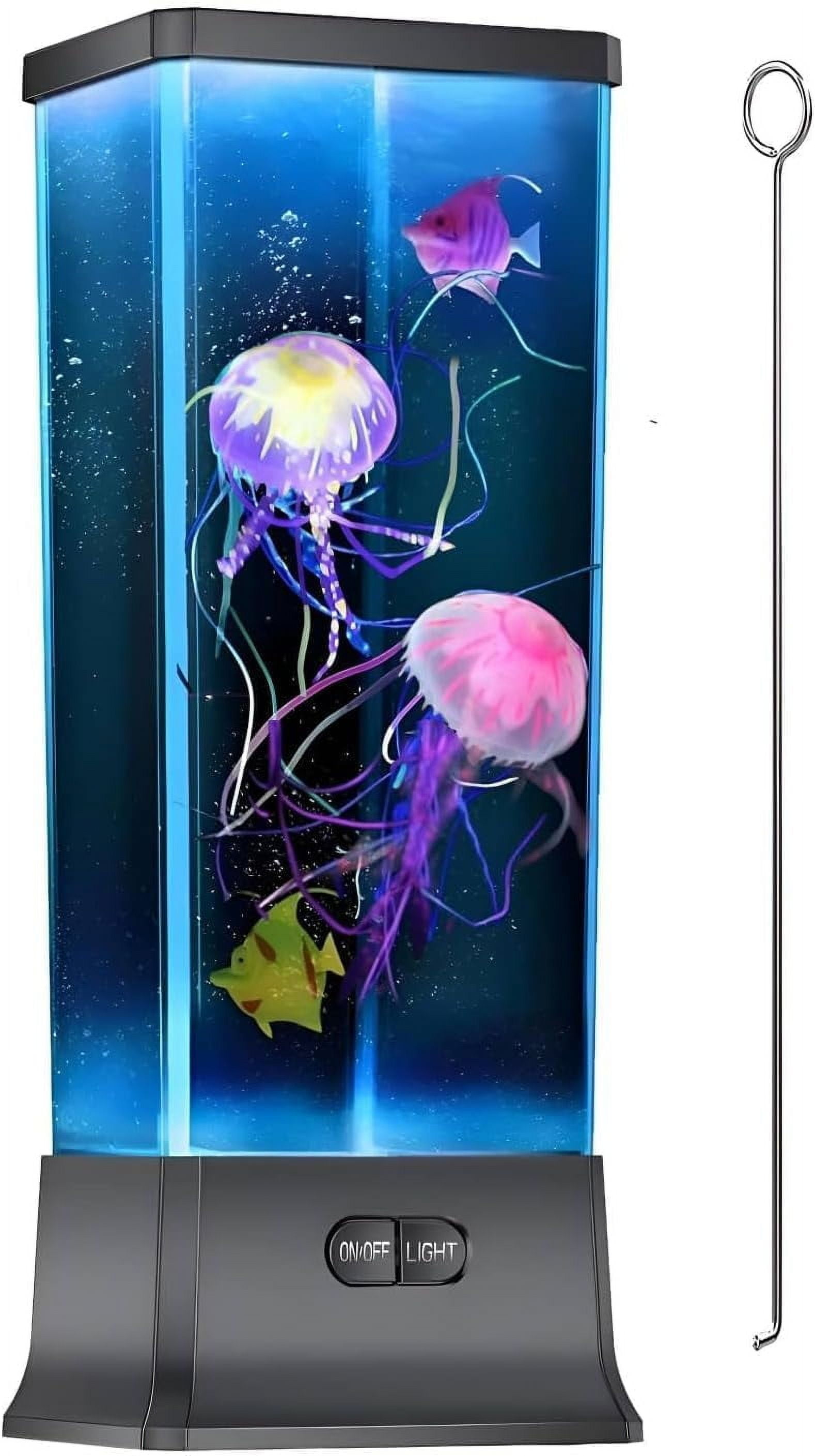 YANTON Electric Jellyfish Tank Table Lamp with Color Changing YANTON ...