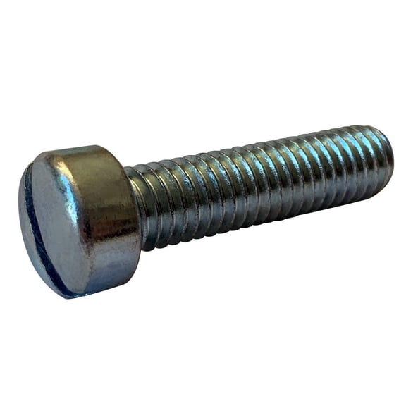 YANTONG 0856MSL #8-32 x 3-1/2" Slotted Fillister Head Machine Screw Fully Threaded Zinc (Pack of 25)