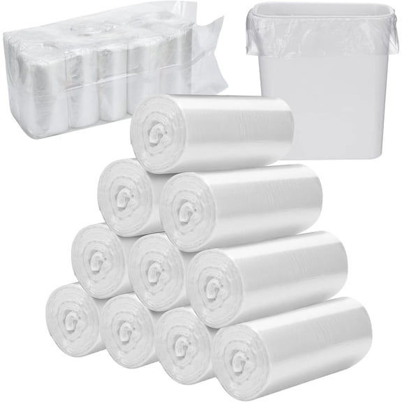 YANTONG 1000 Pcs/ 10 Roll Sanitary Napkin Receptacle Liner, Sanitary Napkin Disposal Bags Feminine Hygiene Disposal Bags Women Personal Supplies for Tampon Bathroom, 15.75 x 15.75 Inch