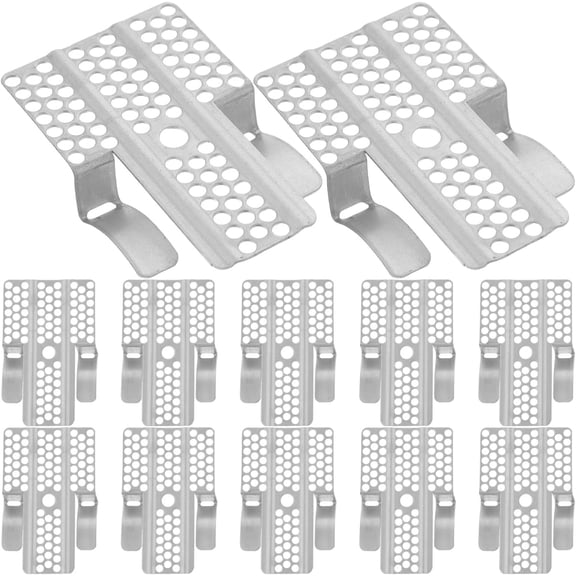 YANTONG 12pcs Stainless Steel Drywall Clips - Drywall Fastener Clips with Screws for 1/2" and 5/8" Panels - Sheetrock Mount Support for Wall Repair Home Improvement