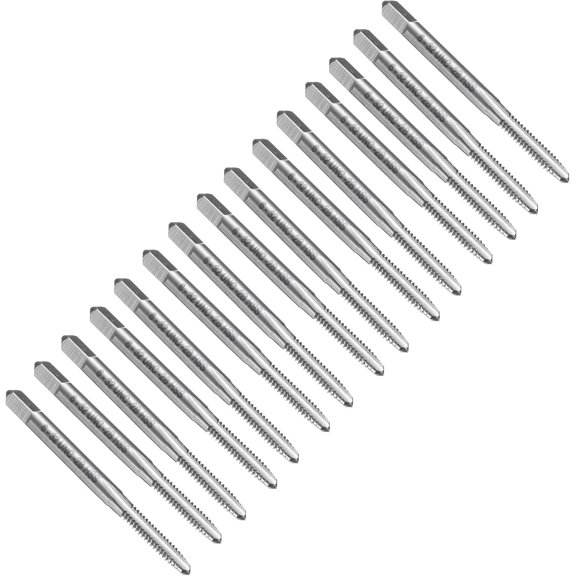 YANTONG 15pcs Straight Flute Thread Tap, 6-32 UNC Screw Threading Tapping Tool Thread Milling Machine Taps, High-Speed Steel 6542 (HSS 6542)