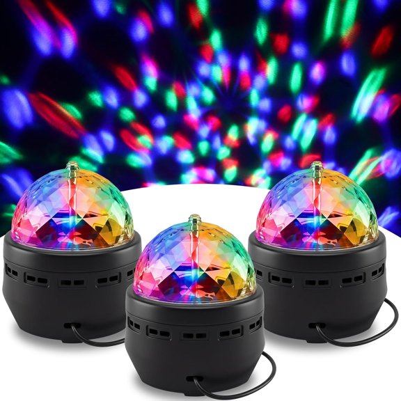 YANTONG 3 Pcs Water Light Projector Crystal Disco Light Outdoor Water Effect Night Projector LED Waterproof with Remote for Wedding Party Landscape Wall Tree Decoration