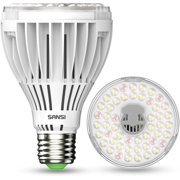 YANTONG 300W Equivalent LED Grow Light Bulb, PAR25 30W 5000K+660nm Full Spectrum Grow Bulb for Indoor Plants, 25,000 Hours Lifespan Plant Lights with E26 Base