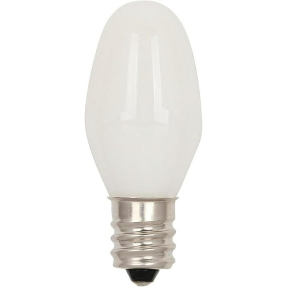YANTONG 5283000 0.4 Watt (4 Watt Equivalent) C7 Frosted Filament LED Light Bulb, Candelabra Base, 2 Pack
