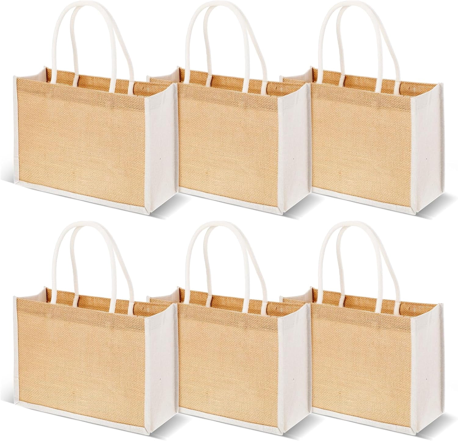 Burlap Beach Bag