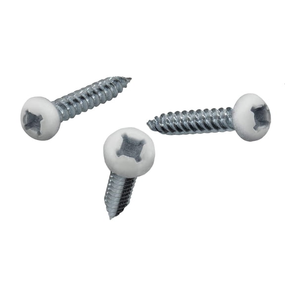 YANTONG 8x1 Pan Head Metal RV Screws | Polar White | Multi-Pack | RV Interior Screws | Factory Finished Looked | (100)