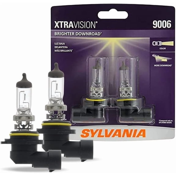 YANTONG - 9006 XtraVision Halogen Headlight Bulb - High-Performance Car Headlight - Replacement Halogen Light - For Automotive - 2 Bulbs