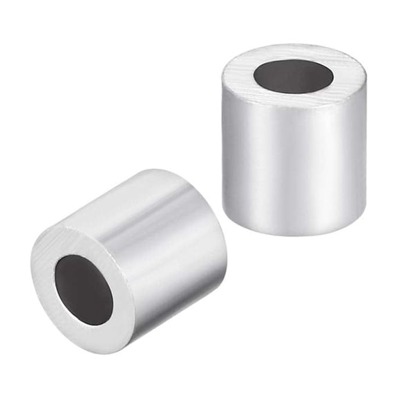YANTONG Aluminum Wire Rope Stop Sleeve Round Cable Ferrule Loop for 1/8" Wire Rope Pack of 20