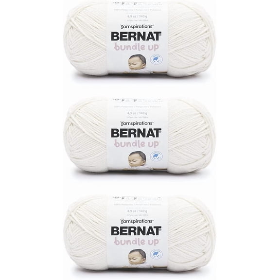 YANTONG Bundle Up Marshmallow Yarn - 3 Pack of 141g/5oz - Polyester - 4 Medium (Worsted) - 267 Yards - Knitting, Crocheting & Crafts