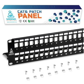 YANTONG | CAT6 Patch Panel | Inline | 48 Port (Blank)