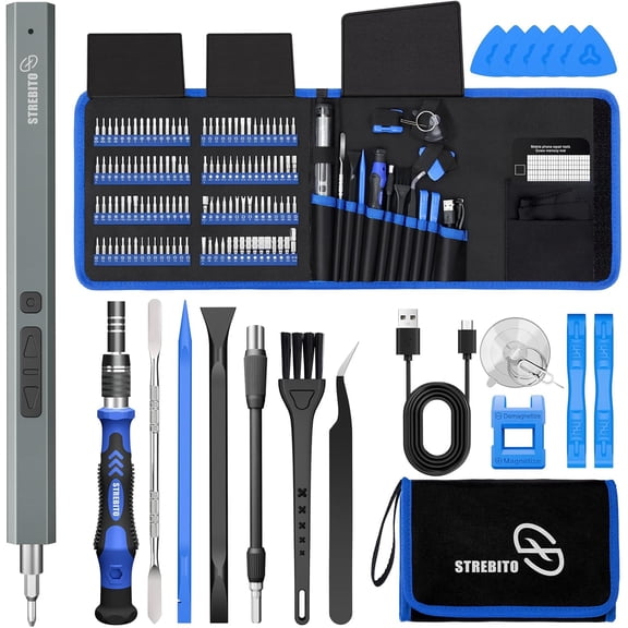 YANTONG Electric Screwdriver, 144-in-1 Precision Screwdriver Set, 120 Magnetic Bits, Organized Storage and Portability, Small Tool Kit for Electronics, PC, Computer and Laptop