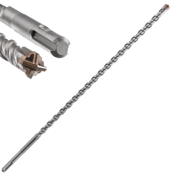 YANTONG Extension Concrete Drill Bit Lengthening 1pcs 3/8" X 30" Cross-Type Double Thread Carbide Material Suitable For Concrete, Brick, Cement Walls, Stone, extra long Hammer Drill Bits For Concrete