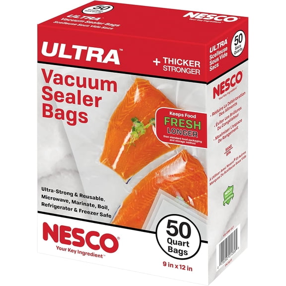 YANTONG Heavy Duty Vacuum Sealer Bags- Quart 50 count