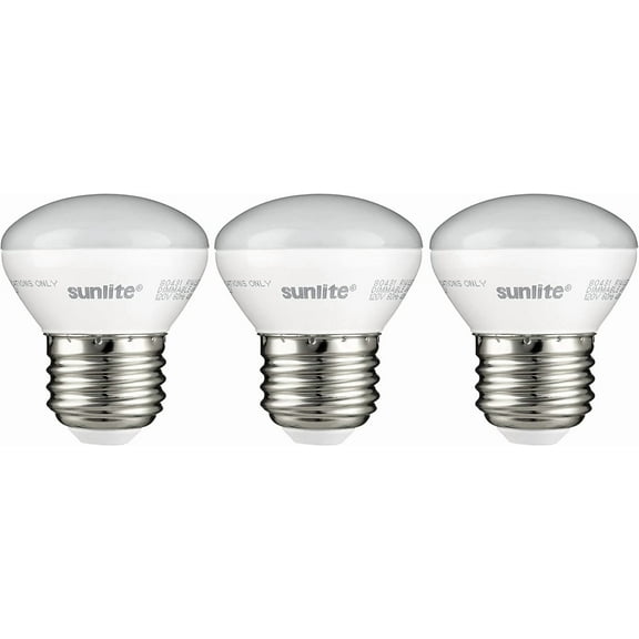 YANTONG LED R14 Mini Flood Light Bulbs, 4 Watts (25W Equivalent), 250 Lumens, Medium (E26) Base, Dimmable, ETL Listed, 2700K Soft White, for China and Curio Cabinet Light, 3 Count