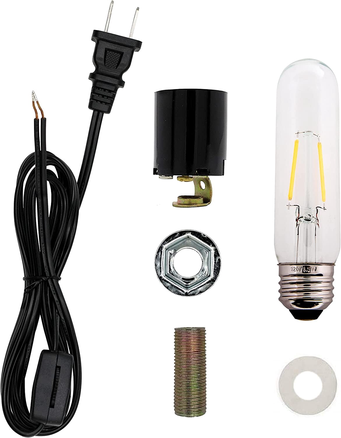 YANTONG Medium Ceramic Christmas Tree Wiring Kit with 1.5 watt LED Bulb ...