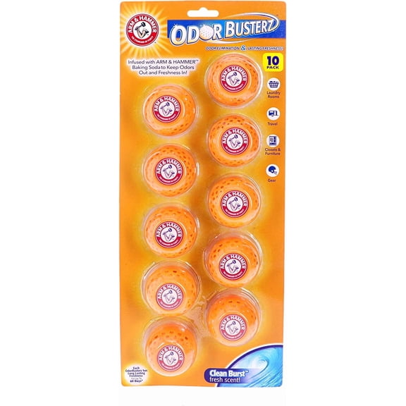 YANTONG Odor Busterz Balls Air Freshener and Odor Eliminator, 10-Piece - Deodorizer, Carpet Fresh, Odor Remover, Pet Fresh