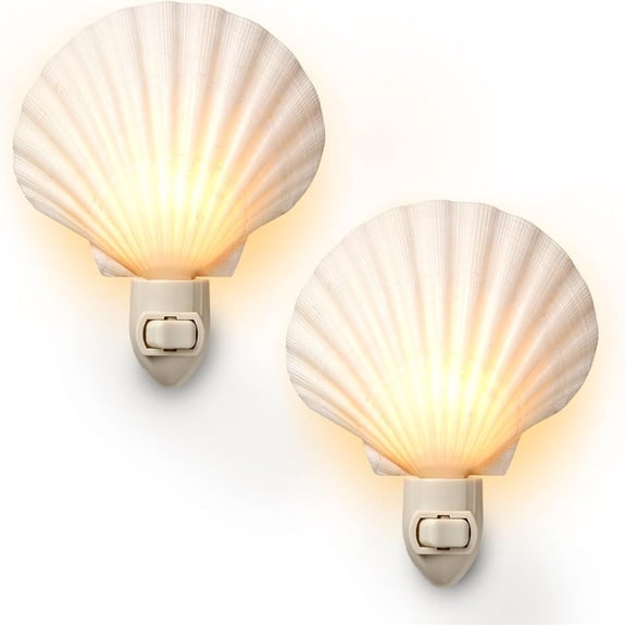YANTONG Real Sea Shell Beach Night Light Real, Natural, Perfect for Beach Home Decor